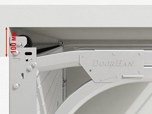 Низкий тип подъема обеспечивает возможность установки конструкции ворот практически в любое помещение.